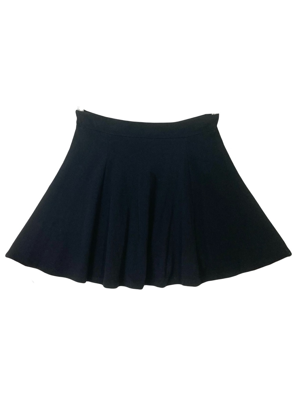 Nwot ZUIKI Skirt ~S/M Black ITALY Black A-Line Pull-Up Cotton